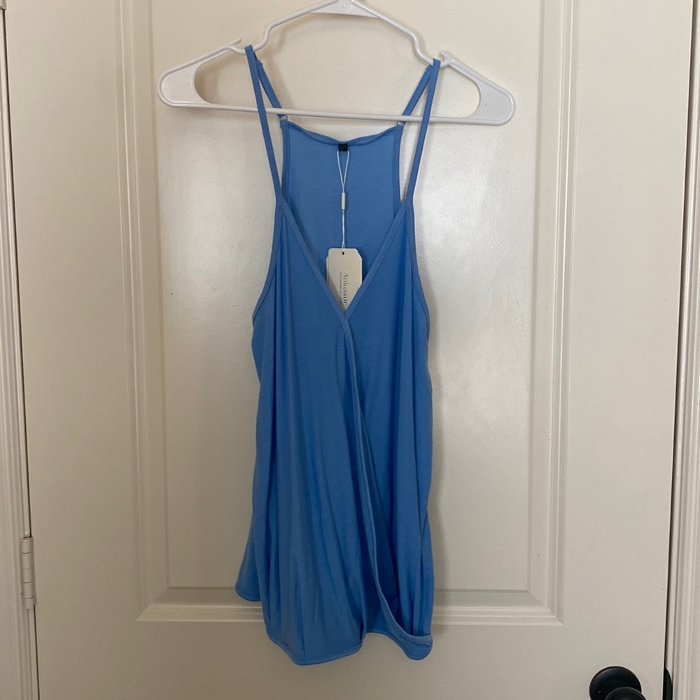 Blue tank top!